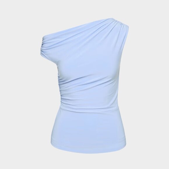 NWT Aritzia BABATON Gallery Top Dayflower Blue S - Picture 7 of 9